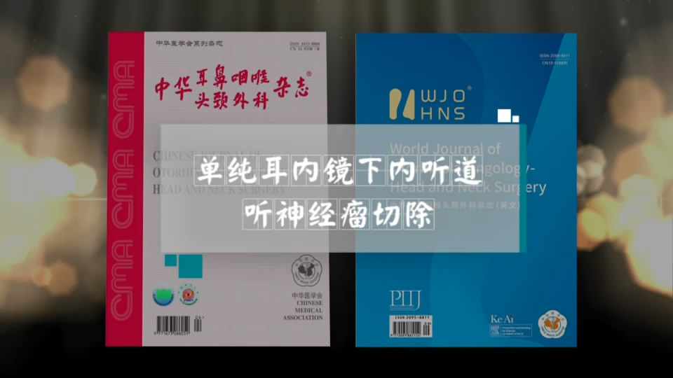 单纯耳内镜下內听道听神经瘤切除